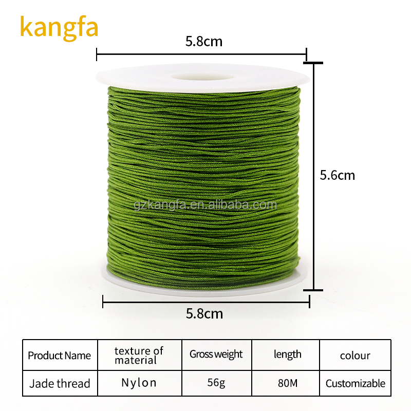 Jewelry Findings Type Cord 0.8mm Nylon Cord Thread for Vibrant Customized Bracelet