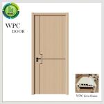 Simple Painting Oak Toilet WPC Door Waterproof Wooden Flush