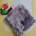 Customized Square Large Pink Sheepskin Rug Superlamb Floor Mats For Office Chair