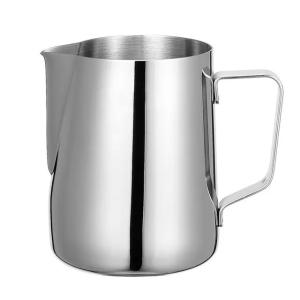 Wholesale Stainless Steel Milk Frothing Jug Sharp Spout Pull Flower LFGB from china suppliers