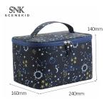 Womens Sublimation Square Nylon Cosmetic Makeup Organizer Bag