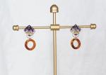 Iceland Halo Yellow Cute Earstud Accessories Ring Shape New Design Earrings For