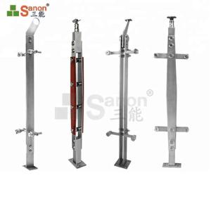 Wholesale Home Hotel Steel Balustrade Posts Stainless Steel Posts For Glass 12mm from china suppliers
