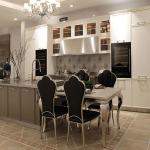 Stainless Steel Modern Villa Luxury Custom Kitchen Cabinets Furniture Set
