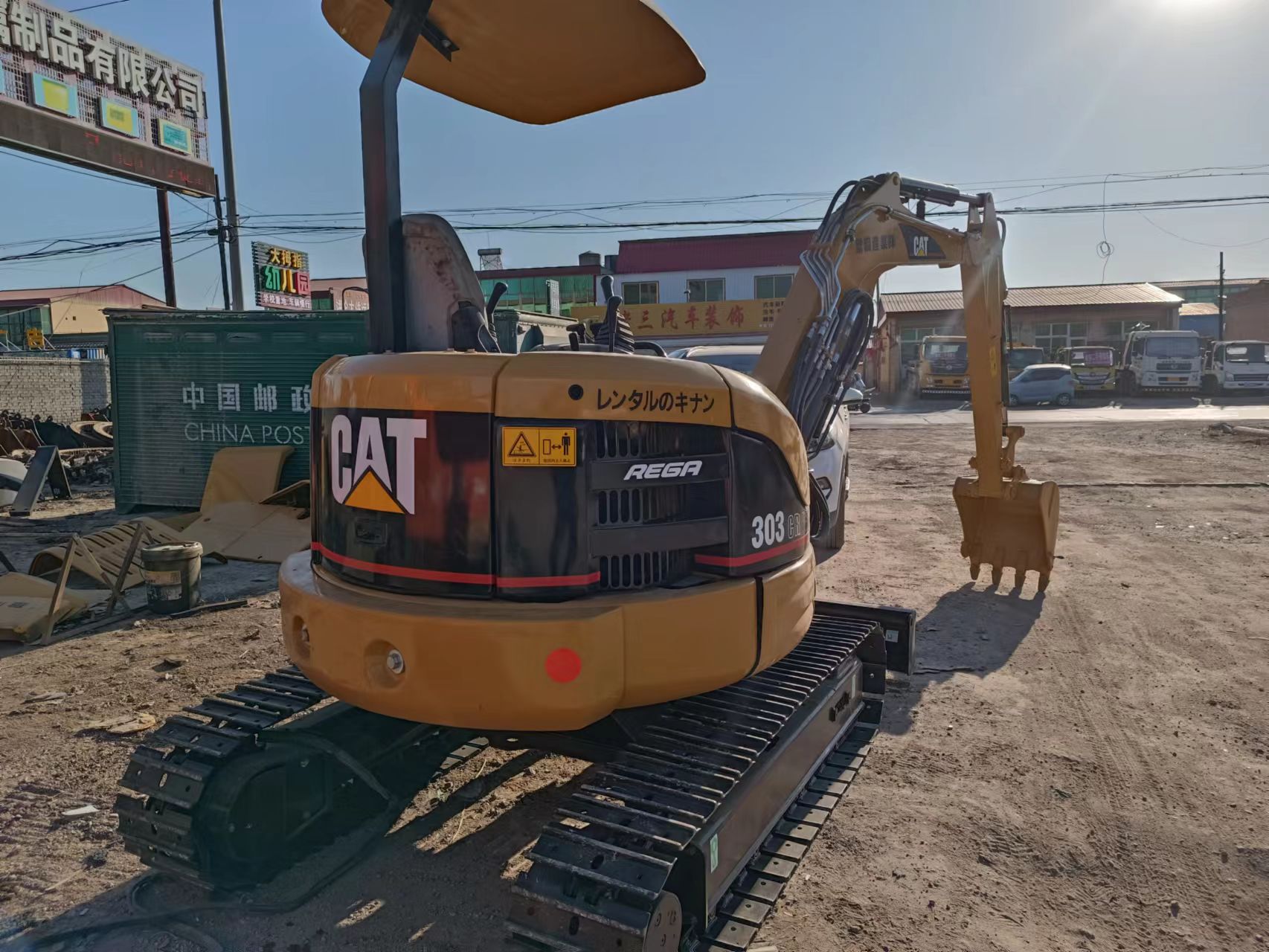 open cabin used mini cat303/second hand excavator cat303 on sale