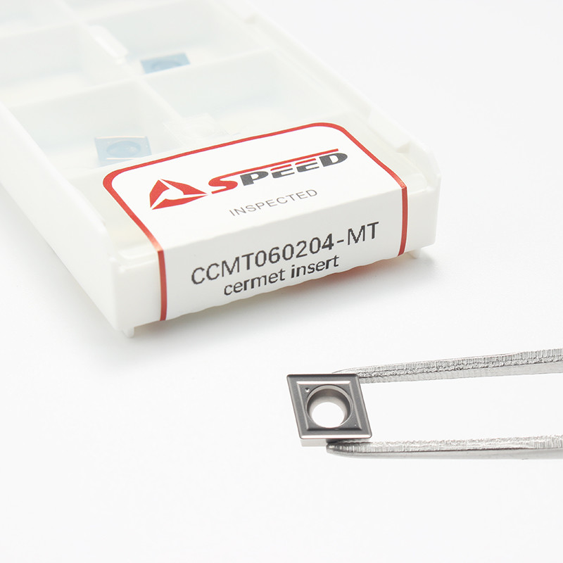 High Cutting Efficiency CCMT060204 Cermet Turning Inserts With Chemical Resistance
