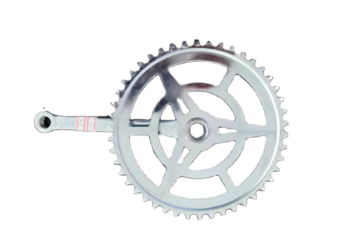 High Strength Road Bike Crankset Single Speed 48T Custom Made