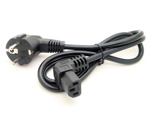 Wholesale European Male to IEC 320 C13 Down Angle Power cord 1Meter from china suppliers