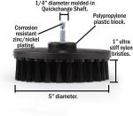 Drill Cleaning Brush 5 Piece Scrub Brush Drill Attachment Shower Cleaner Bath