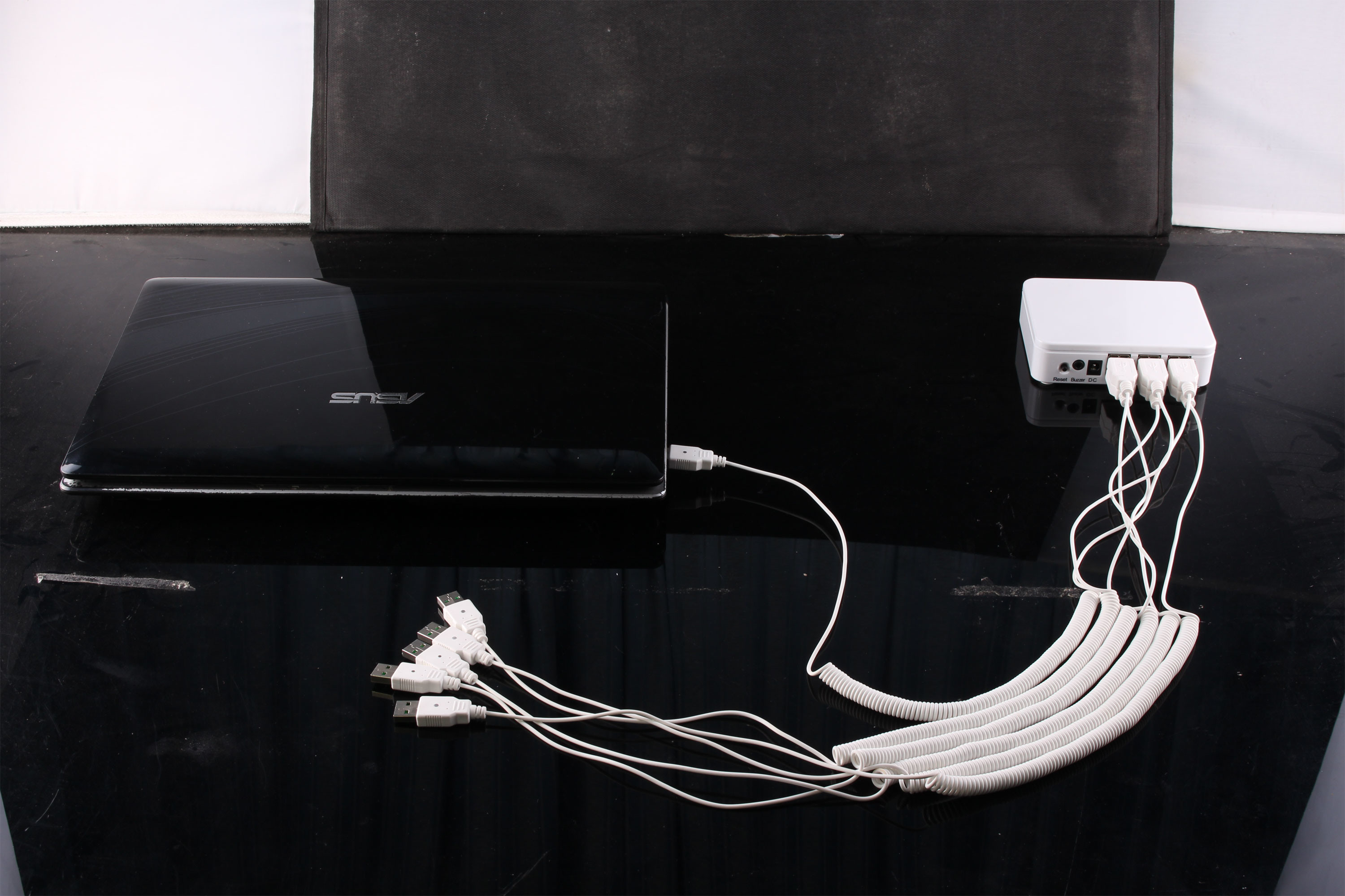 COMER security laptop, cable lock, anti-theft devices for retail shops with alarm devices