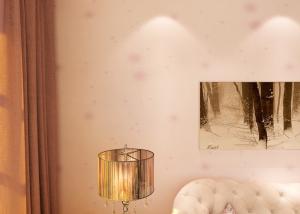 Wholesale Removable Interior Living Room Wallpaper with Purple Floral Pattern Light Purple from china suppliers