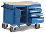 500kg Mobile Tool Trolleys Industrial Drawers Steel Cabinet For Warehouse