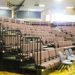 Flexible Metal Structure Retractable Gym Bleachers