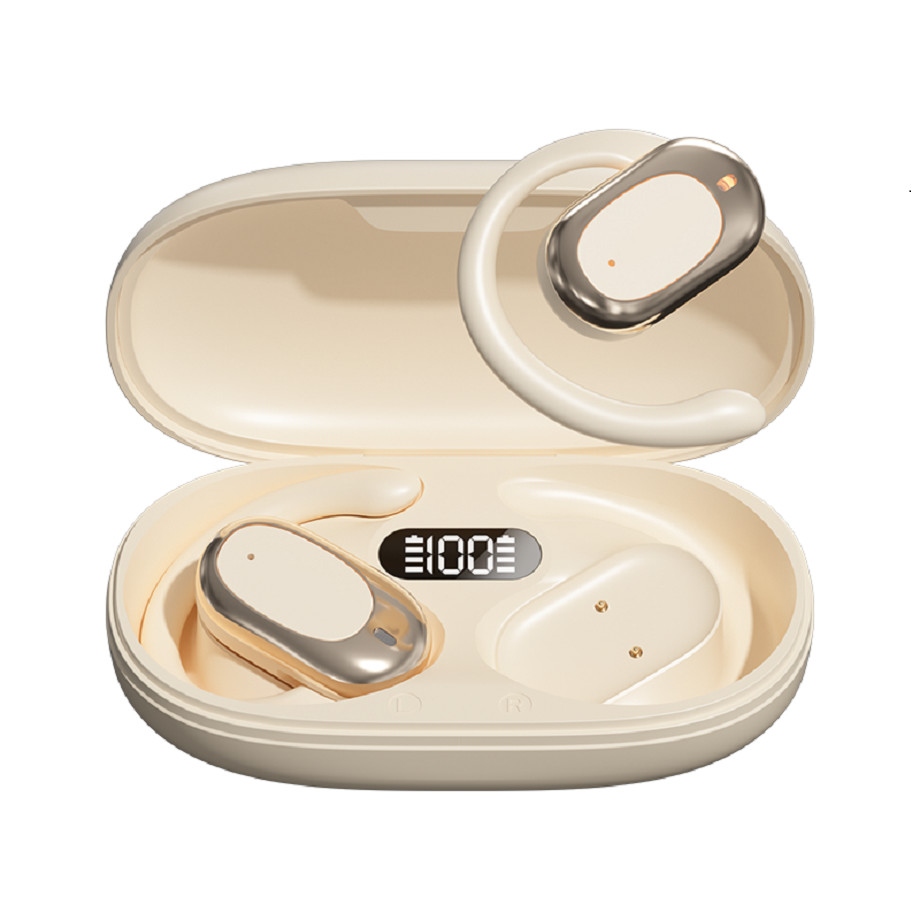 90° Adjustable Ear Hooks Bluetooth Headphone Earphone F14.2 Ultra-thin Biological Diaphragm, Bluetooth 5.4 With AAC/SBC Support, Zero Sensitivity