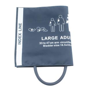 Wholesale Adult NIBP Cuff Long Large Single Tube NIBP Cuff 33-47cm Nylon Cuff Reusable Blood Pressure Wrist Cuff from china suppliers
