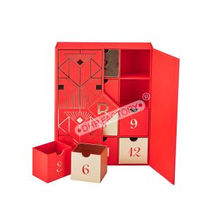Wholesale High End Advent Calendar Gift Box Packaging With 12 Drawers For Holiday from china suppliers