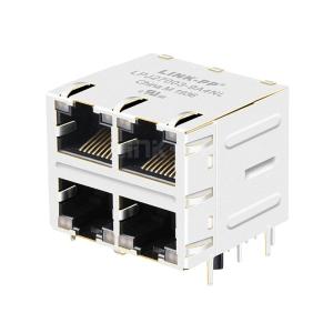Wholesale Tyco C-1840865 Compatible LINK-PP LPJ27003-9A4NL 10/100 Base-T 8p8c Green&amp;Yellow/Green&amp;Yellow LED 2x2 Port Cat5 RJ45 Jack from china suppliers