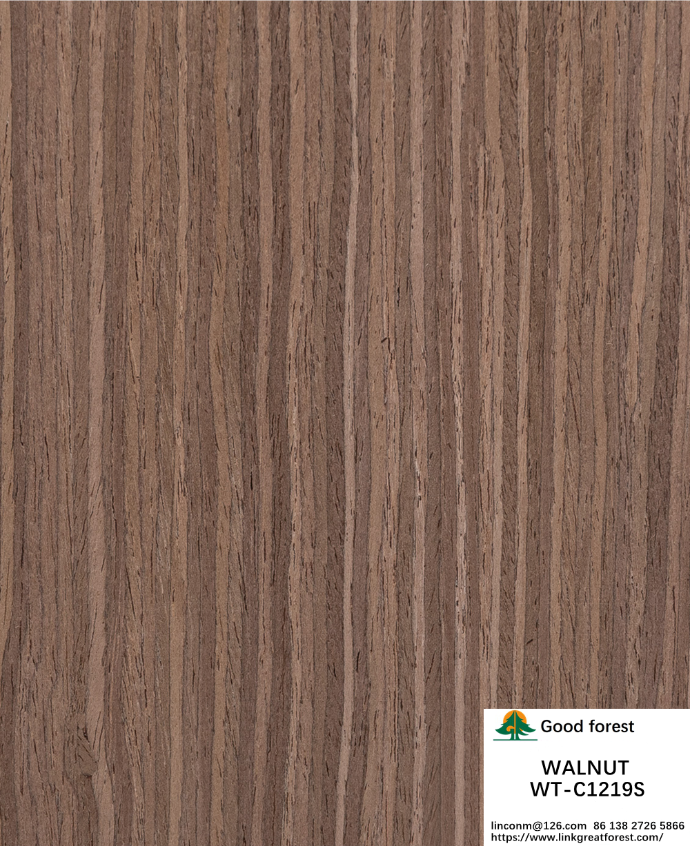 3100mm Lengthened Size Walnut Wood Veneer Quarter Cut Straight Grain For Door Skin