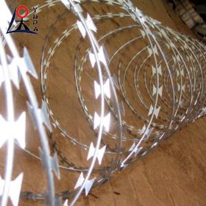 Wholesale Hot Dipped Galvanized Concertina Razor Barbed Wire High Security BTO-22 from china suppliers