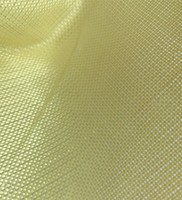 Yellow Kevlar Fire Resistant Fabric Anti Cut 1414 Aramid Woven Cloth For Car