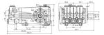 FLOWMONSTER DS series High Pressure Triplex Plunger Pump 12-72LPM 100-500Bar