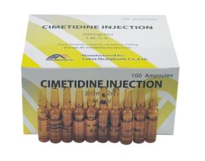 Wholesale Cimetidine Injection 200mg/2ml, 100's/box GMP medicine, BP/USP Standard from china suppliers