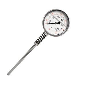 Wholesale 2.5'' 63MM 1/2 BSP Industrial Bimetal Thermometer Temperature Gauge 100mm Stem from china suppliers