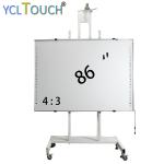16:10 Electronic Smart Interactive Whiteboard 86 Inch Alluminium Alloy Frame