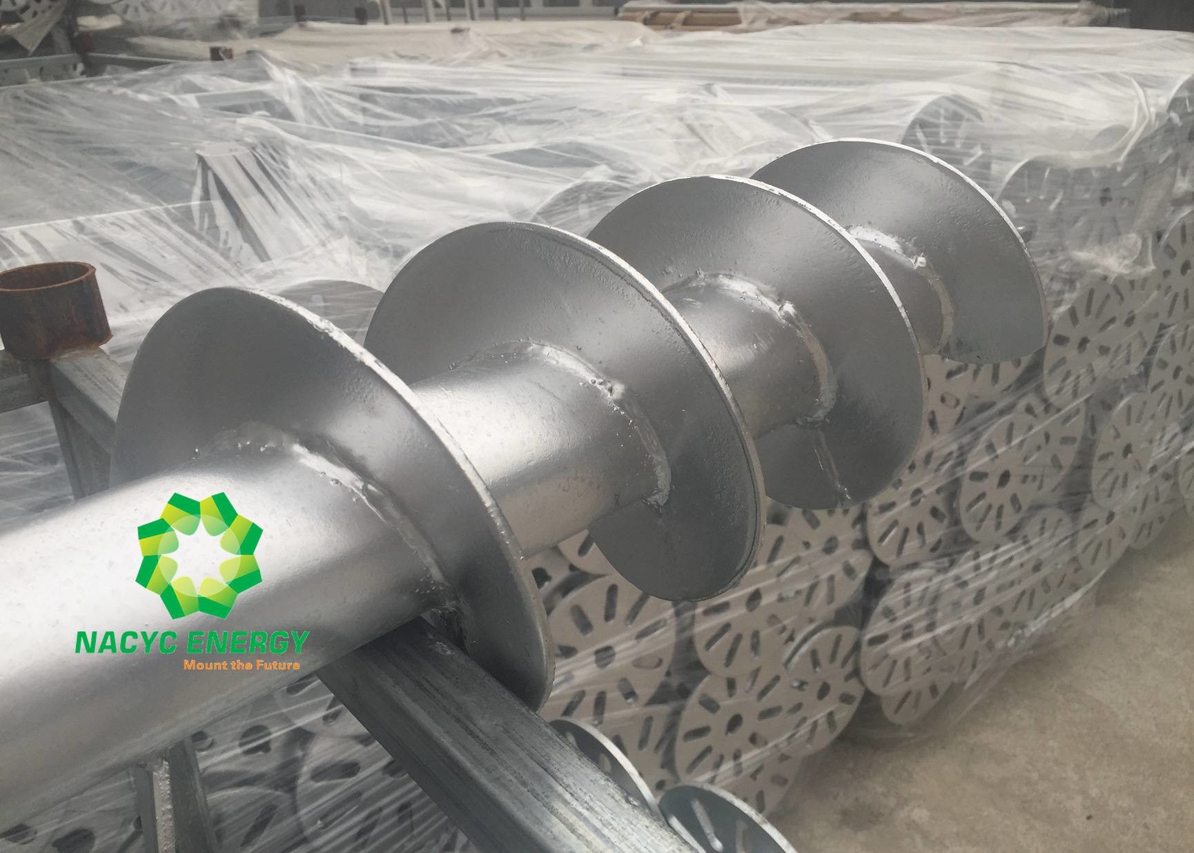 Long Service Life TOP VIP 0.1 USD PV Solar Ground Screws Screw Pile Q235 Steel And SUS304