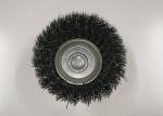 4 Inch OD Durable Knotted Wire Cup Brush 30mm Wire Length With Semi Twisted