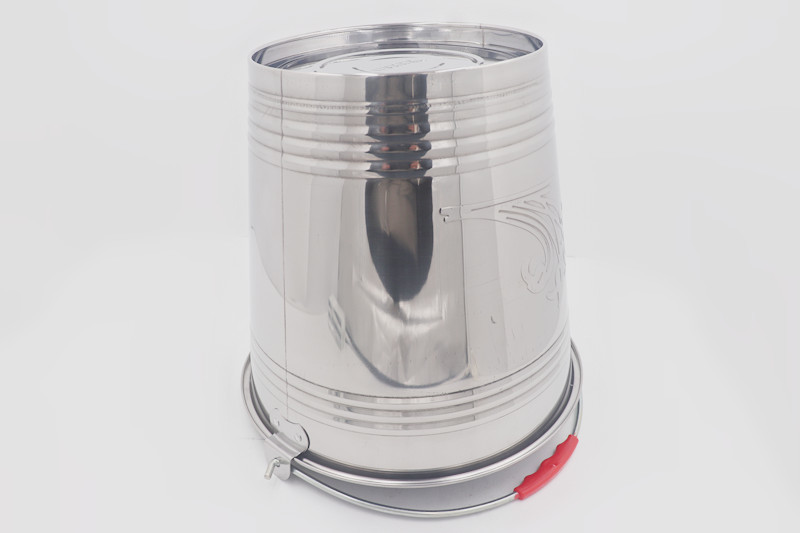 20L High quality new chinese 201#stainless steel water barrel fine polishing cleaning tool metal pail