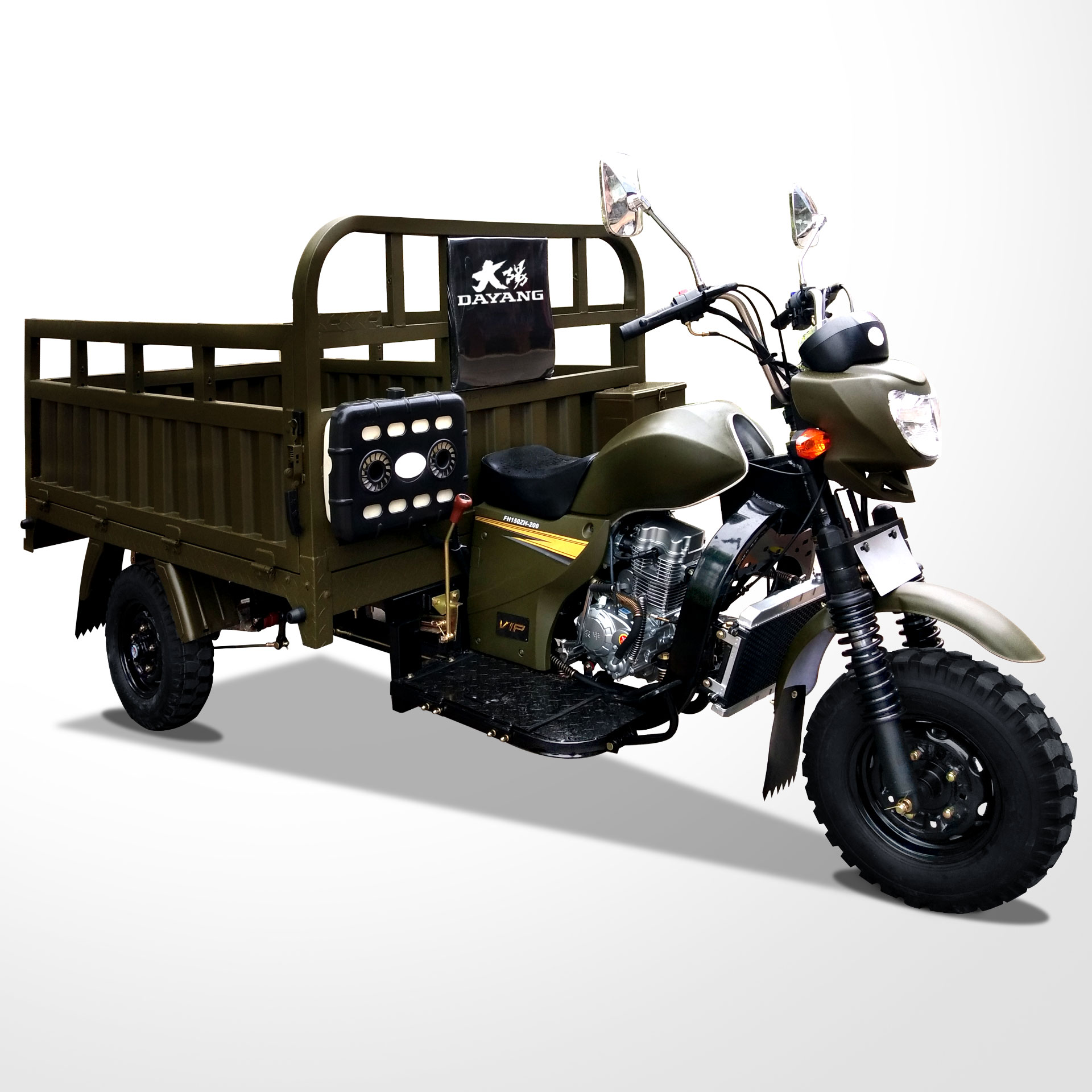 DAYANG H5 Heavy Load Open Driver Seats Cabin Cargo 200CC 3 Wheel Tricycle Motorized