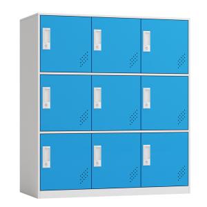 Wholesale 9 Doors School Stadium Metal Storage Half Height Locker for Children from china suppliers