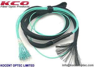 Wholesale MTP Fiber Optic Truck Cable MPO 12LC OM3 OM4 With Pulling Eye Protection Tube from china suppliers