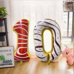 Wholesale New hot designs 32inch Balloon 0-9 number balloons Donuts Foil Balloon