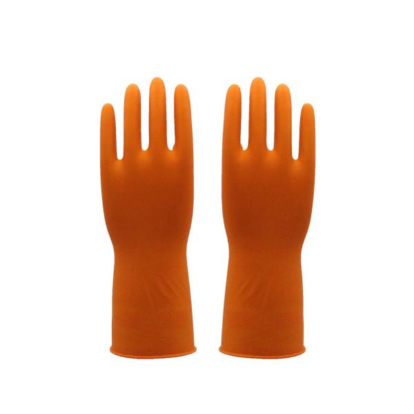 Durable Dip Flocklined Rubber Gloves Latex Gloves For Household Kitchen Use