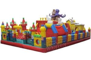 Wholesale Waterproof Inflatable Funland , Octopus Paradise Kids Inflatable Playground from china suppliers