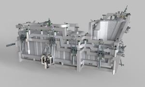 Wholesale 500L Fuel Plastic Tank Mold , Full Framework Heavy Clamps Rotomolding Molds from china suppliers