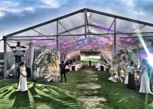 Wholesale European Style Customized Large Wedding Glass Wall Tents For Parties from china suppliers
