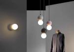 Pink And White Painting Simple Nordic Mordern Light Ball Chandelier Led Cement
