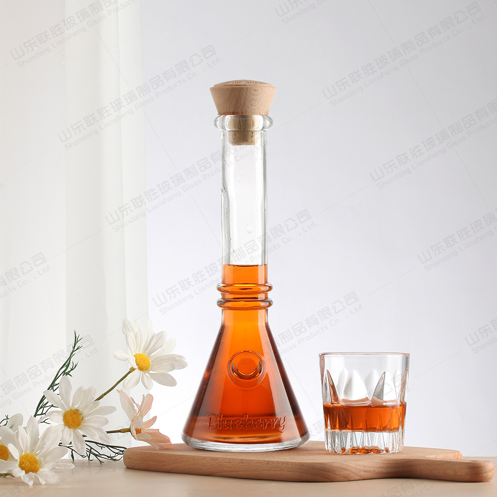 Custom Size Accepted Clear 500 Ml Spirit Liquor Glass Bottle for Vodka Spirit Bottle