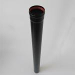1000mm Straight Pellet Stove Pipe Fixed Length Black Stainless Steel Pellet