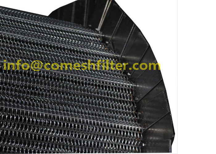 sus 304 Stainless Steel Spiral Cooling Balance Weave Wire Mesh Conveyor Belt for tunnel oven baking