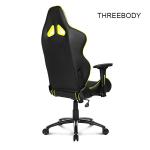 Black And Yellow Gaming Chair , Adjustable Computer Gaming Desk Chair