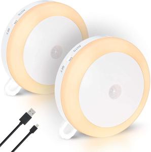 Wholesale Warm White 2800K 1W 5V USB Rechargeable Motion Sensor Light from china suppliers