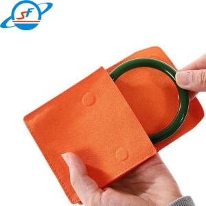 Wholesale SF Magnet buckle Microfiber jewelry flannelette bag three-dimensional dust ring necklace bracelet storage bag Jewelry ba from china suppliers