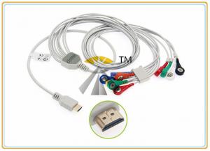 Wholesale Snap 10 Lead Patient ECG Electrode Cable AHA Standard Biox Holter  Compatible from china suppliers