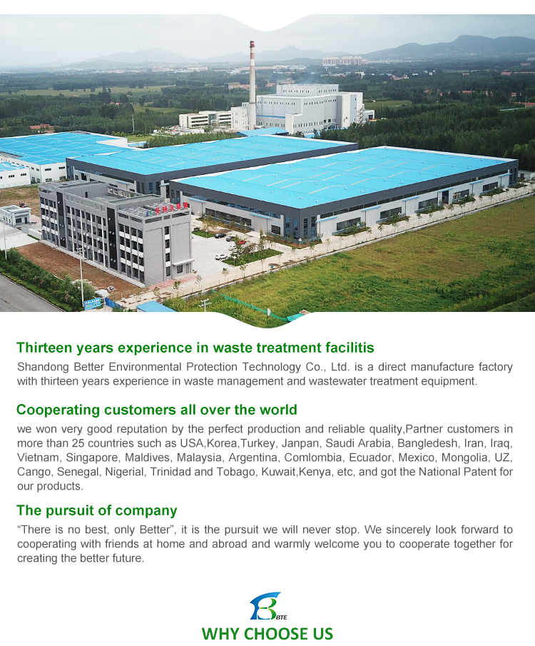 Q235 Carbon Steel Industry Waste Water Treatment Machine for Building Material Shops
