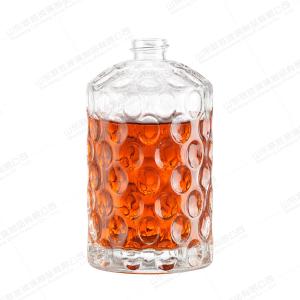 Wholesale OEM/ODM Acceptable Liquor Bottle for Selling Round Brandy Whiskey 375ml 750ml 1000ml from china suppliers
