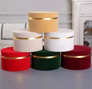 Wholesale Customer's Logo Gold Foil Logo Gift Bouquet Packaging with Pantone Colors and Lid from china suppliers